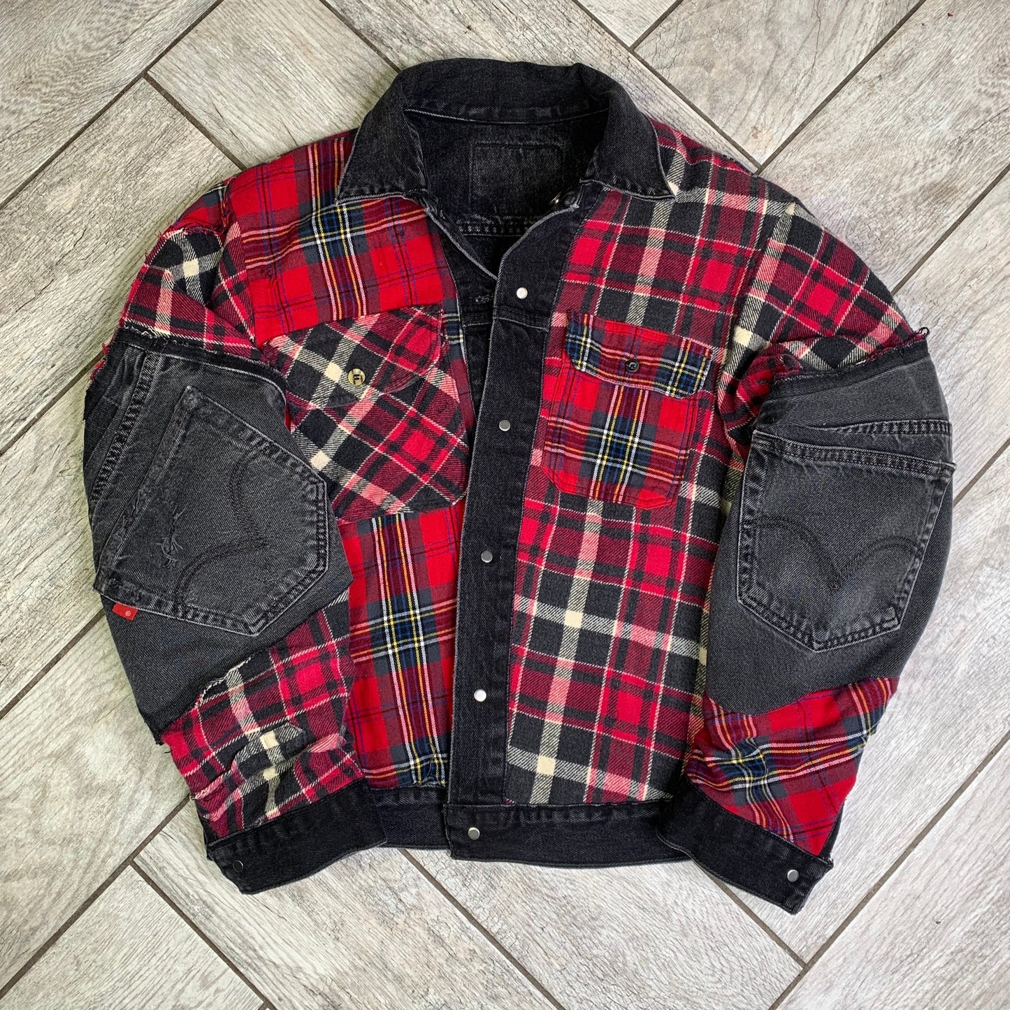 Reversible Flannel Denim Jacket