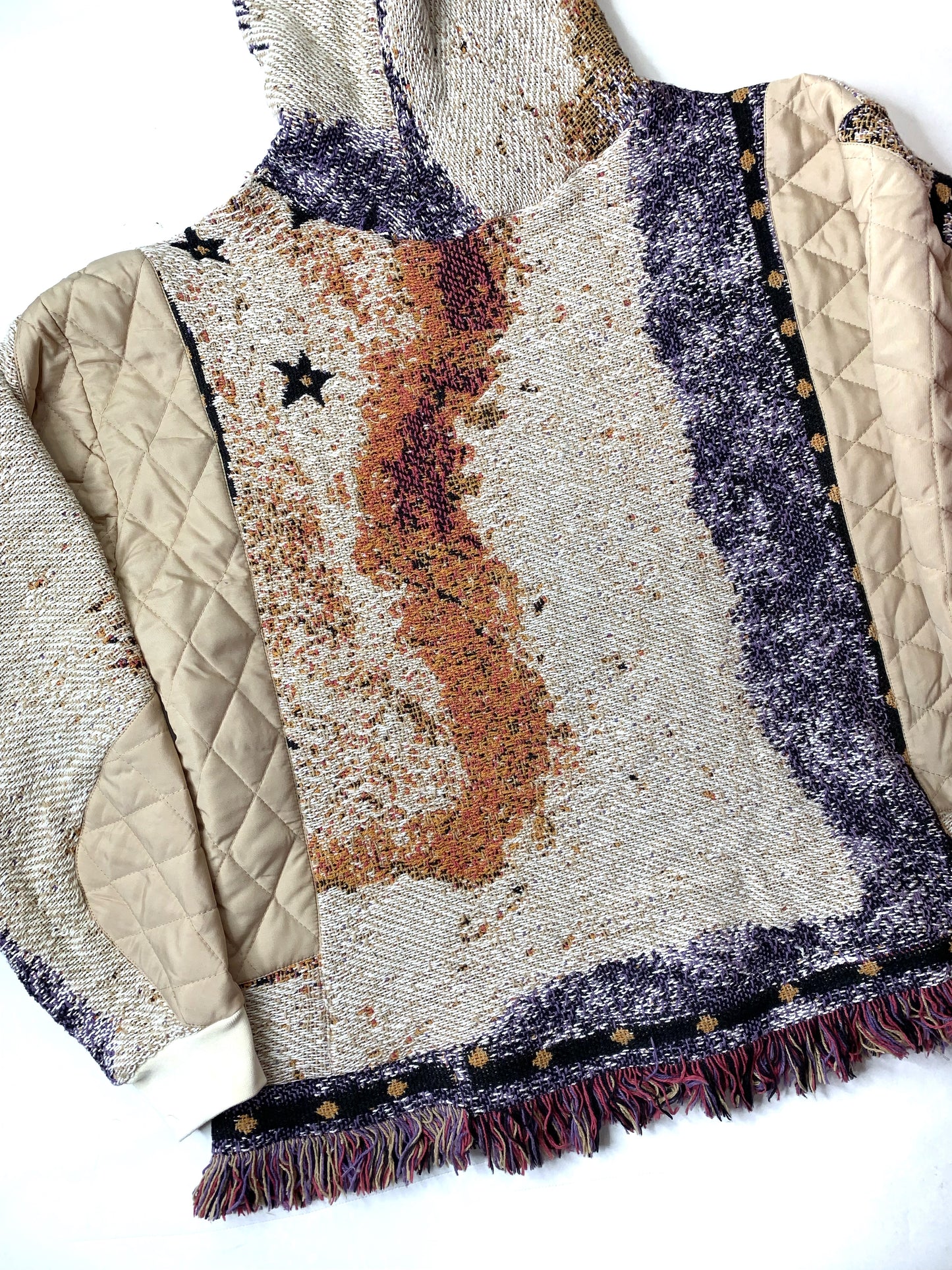 Sun Woven Tapestry Blanket Hoodie